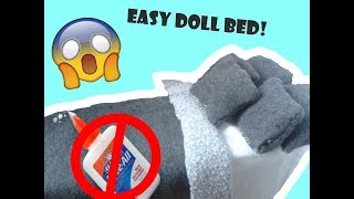 AMAZING DOLL BED  DIY no glue involved [upl. by Belanger645]