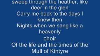 The mull of kintyre amp LyricsPaul Mccartney [upl. by Ennaerb]