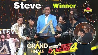 Steve Winner Indias Best Dancer Season 4  IBD Season 4  Dumar Boy [upl. by Mikiso]