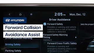 Forward Collisionavoidance Assist FCA  Howto Hyundai Canada [upl. by Ennovad]