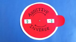 Additive inverse Math Working model  MathProject Additive inverse Math project for class 7 [upl. by Judd425]