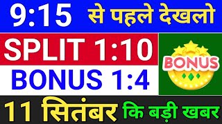 Bonus रिकार्ड डेट  bonus share latest news  bonus and split bonus stocksplit [upl. by Ocirred457]