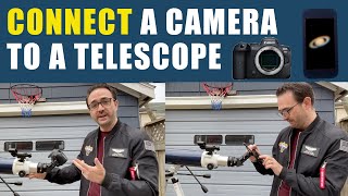 3 Ways To Connect A Camera To A Beginner Telescope [upl. by Cosme]