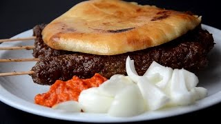 Šiš ćevapi u Somunu  lepinji kompletan recept  Sašina kuhinja [upl. by Maria]