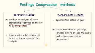 10 Compressing Posting List methods in Information Retrieval [upl. by Aidiruy]