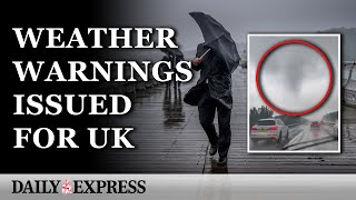 Tornadoes seen across UK as floods expected from heavy rainfall [upl. by Paulie]