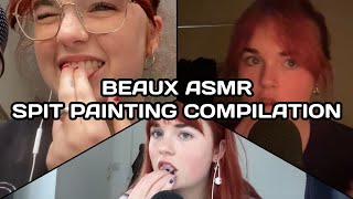 Beaux ASMR  Spit Painting Compilation [upl. by Irmine]