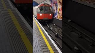 Piccadilly Line 1973 Stock Arriving At Green Park Destination Heathrow Terminals 4 2 and 3 [upl. by Ainat557]