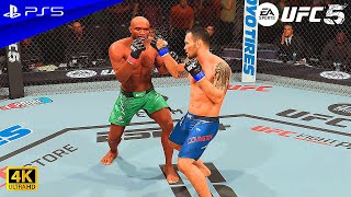 Kamaru Usman vs Colby Covington  UFC 268 on ABC Full Fight  PS5 Gameplay  4K [upl. by Salvidor]