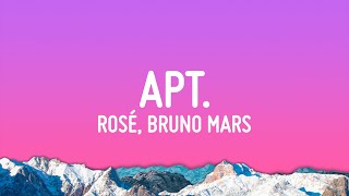 ROSÉ amp Bruno Mars  APT Lyrics [upl. by Euqinotna]