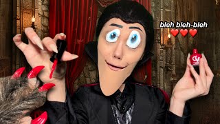 ASMR Count Dracula does your nails 🥀 relaxing manicure you’re a monster [upl. by Bevus]