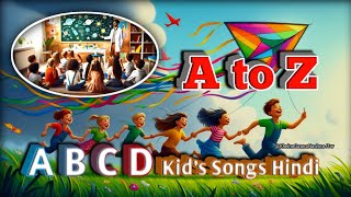 A to Z ABCD kids song hindi maza mosti [upl. by Bohs]