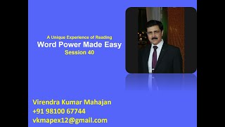 word Power Made Easy  Session 40 [upl. by Ivan753]