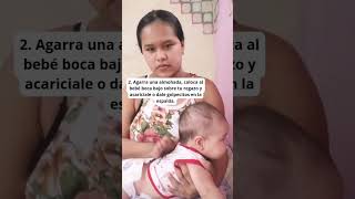 3 posiciones para eructar babyshorts babyvideos viralvideo [upl. by Torras]