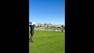 Wedging into 9 at Escena Golf Club Palm Springs golf golfdownswing californiagolf teeup [upl. by Darach]