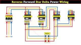 Reverse Forward Star Delta Power Wiring LearningEngineering [upl. by Airbmat]