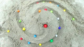 Marble run outdoors ☆ Healing time with rolling balls and sounds of nature Part 1 [upl. by Glennie]