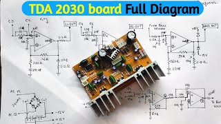 TDA2030 Board FULL DIAGRAM First on YouTube [upl. by Nayarb212]