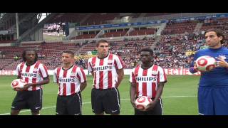 Nieuwe spelers gepresenteerd op PSV Fandag [upl. by Annaiek382]