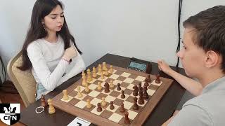 A Moskvina 1492 vs G Zelenkov 1452 Chess Fight Night CFN Blitz [upl. by Chang]