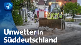 Unwetter sorgen für Überflutungen – weiterhin gibt es Warnungen [upl. by Annoyi]