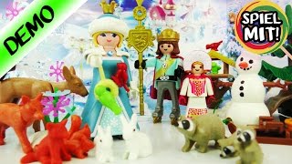 Playmobil Adventskalender 2016 WIR ÖFFNEN ALLE 24 TÜRCHEN  Eisprinzessin im Schlosspark [upl. by Ellirpa834]