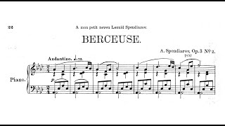 Alexander Spendiarov  Berceuse Op32 [upl. by Lief]