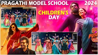 Pragathi Model School Sooseki  Pushpa 2  Vettaiyan  Manasilaayo  Rajinikanth  Manju Warrier [upl. by Attehcram]