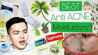 10 Best Moisturizers for ACNE Prone Skin  Tagalog [upl. by Redep]