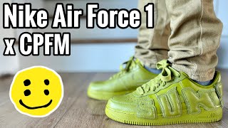 Nike Air Force 1 x CPFM “Moss” Review amp On Feet [upl. by Roice]