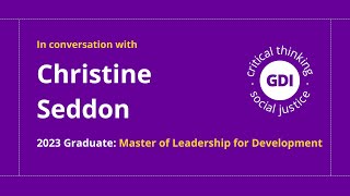 ML4D Alumni Spotlight Christine Seddon [upl. by Ydderf]