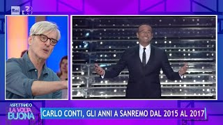 Carlo Conti torna a Sanremo quotMusica sempre al centroquot  La Volta Buona 22052024 [upl. by Marder721]