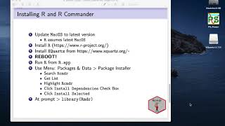 Installing R amp R Commander on macOS [upl. by Kahl]