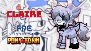 CLAIRE 🤍 FPE Skin Tutorial  Pony Town  shorts ponytown [upl. by Vinni862]