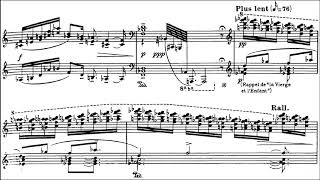 Messiaen Vingt Regards Sur LEnfant Jésus XI  Première communion de la Vierge w score [upl. by Eiramyllek21]