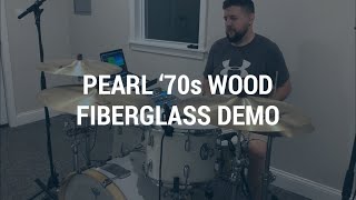 70s Pearl Wood Fiberglass Drum Demo [upl. by Ummersen]