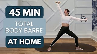 The Ultimate AtHome Barre Workout for Toning and Sculpting Your Body 🏋️ [upl. by Gwenni356]