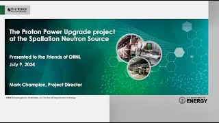 The Proton Power Upgrade Project at the Spallation Neutron Source [upl. by Jenesia]