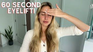 60 Second Instant Eye Lift Eye Cream and Application Technique I Recommend [upl. by Ahsened]