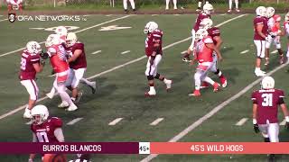 VFA Gold Bowl 2024 Sem 4 Burros Blancos vs 45s Wild Hogs [upl. by Shah528]