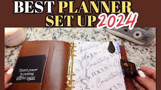 MY BEST PLANNER SETUP for 2024  LV GM AGENDA Erin Condren Inserts [upl. by Esbensen901]