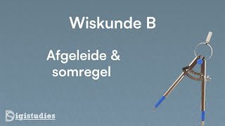 Wiskunde B  Afgeleide somregel amp verschilregel Eindexamen [upl. by Dyal]