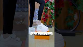 White High Sole Shoes For Fresh Style 🤩 sheshoe highsoleshoes whiteshoes shorts shoes fashion [upl. by Pickar686]