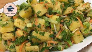 Patates Salatası Tarifi  2 Dkda Patates Salatası Nasıl Yapılır [upl. by Serdna957]