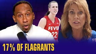 17 of flagrant fouls this season are against Caitlin Clark [upl. by Wilhelmina156]