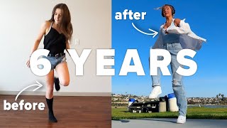 6 Year Shuffling Transformation  My dance GLOW UP from NOVICE to PRO [upl. by Yate]