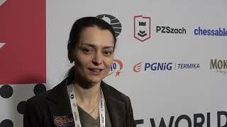 Interview with Alexandra Kosteniuk FIDE World Womens Rapid Champion 2021 [upl. by Ocirrej]