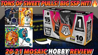 BIG HIT🔥  202021 Panini Mosaic Basketball Hobby Box BreakReview [upl. by Gomez]