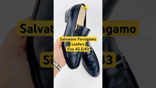 Salvatore Ferragamo Mens Leather Loafer Shoes Size 42543 salvatoreferragamo prelovedtreasures [upl. by Aeneas]