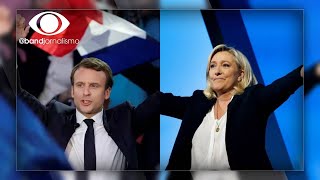 Eleições na França Macron e Le Pen miram votos da esquerda no 2º turno [upl. by Thurmond]